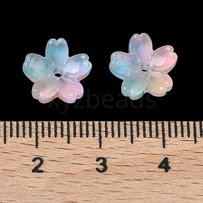 Dyed & Heated Glass Bead Caps GLAA-Z019-03J-1