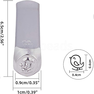 Iron Seal Stamps AJEW-BC0005-29K-1