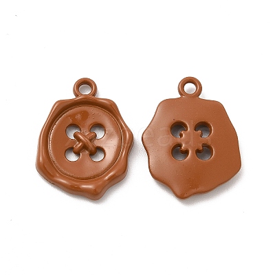 Spray Painted Alloy Pendants FIND-B018-02D-1