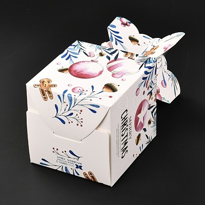 Christmas Theme Paper Fold Gift Boxes CON-G012-03A-1