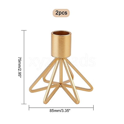 Iron Candle Holder AJEW-WH0171-59A-1