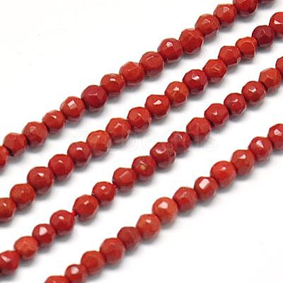 Natural Red Jasper Beads Strands X-G-J002-22-1