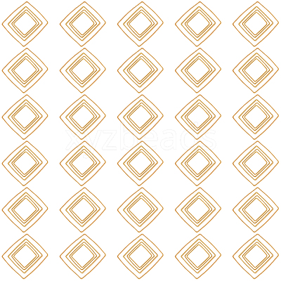 Brass Linking Rings KK-SC0001-22G-1