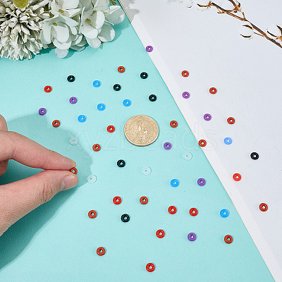 450Pcs 6 Colors Rubber O Rings KY-CP0001-31-1