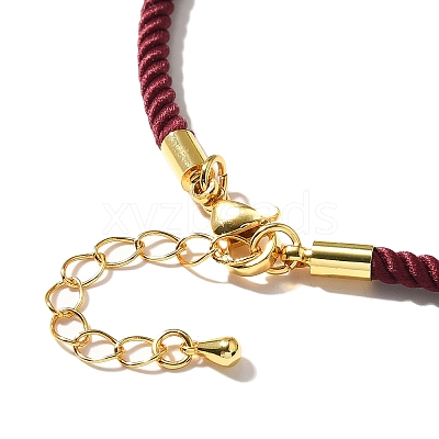 Nylon Milan Cord Necklace Making MAK-M028-01G-13-1
