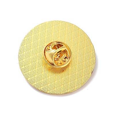 Golden Alloy Brooches JEWB-K020-01F-G-1