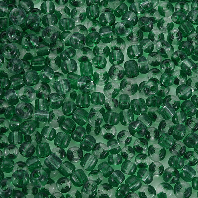 6/0 Transparent Two Tone Glass Seed Beads SEED-T006-01C-C09-1