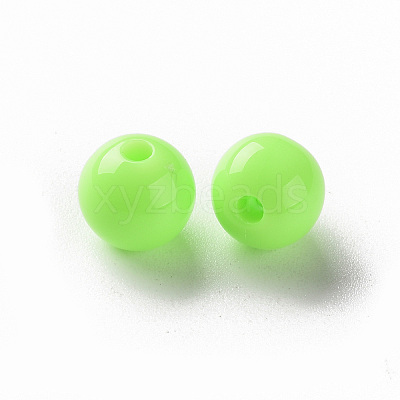 Opaque Acrylic Beads X-MACR-S370-C8mm-A30-1