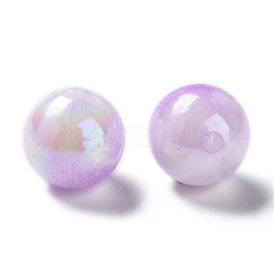 Two Tone Opaque Acrylic Beads LS-SACR-P024-01B-W05-1