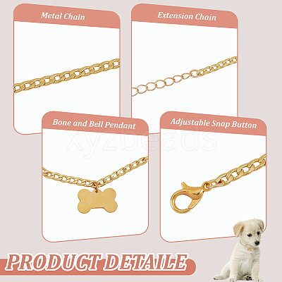 304 Stainless Steel Pendant Necklaces for Pet NJEW-DR00003-1