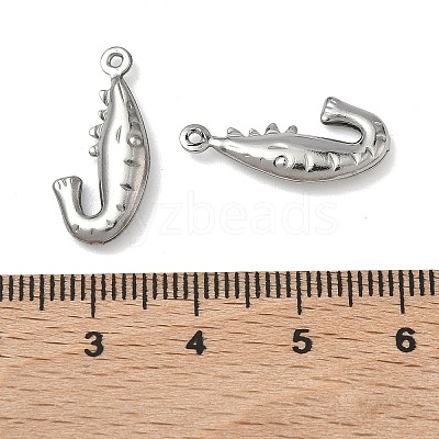 304 Stainless Steel Pendants STAS-P433-14E-P-1