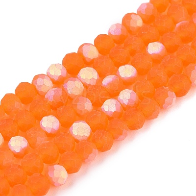 Transparent Glass Beads Strands EGLA-A044-T4mm-MB25-1