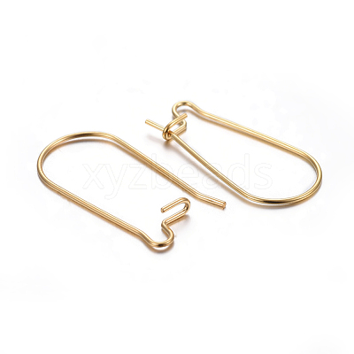 304 Stainless Steel Hoop Earring Findings STAS-P223-01G-01-1