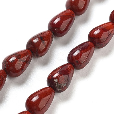 Natural Red Rainbow Jasper Beads Strands G-B106-A33-02-1