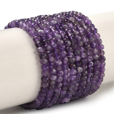 Natural Amethyst Bead Strands G-P279-74-4mm-01-1