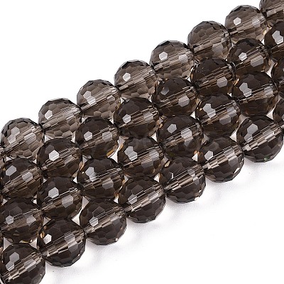 Transparent Glass Bead Strands GLAA-R095-10mm-36-1