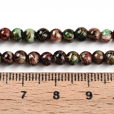 Baking Paint Glass Beads X1-DGLA-N003-4mm-B07-1