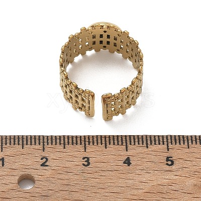 304 Stainless Steel Cuff Ring Components SA-CBA37BC-16A-G-1