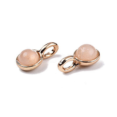 Natural Rose Quartz Charms G-N326-141D-1