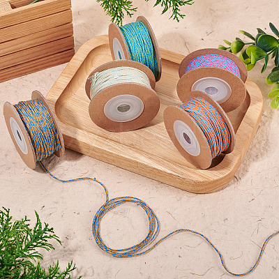5 Rolls 5 Colors 20M 18-Ply Cotton Twisted Cord OCOR-TA0003-64A-1