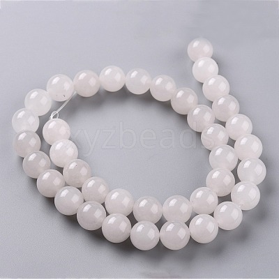 Natural White Jade Beads G-J390-C03-28-1