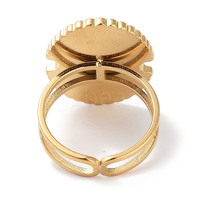 Ion Plating(IP) 304 Stainless Steel Ring RJEW-B059-07G-03-1