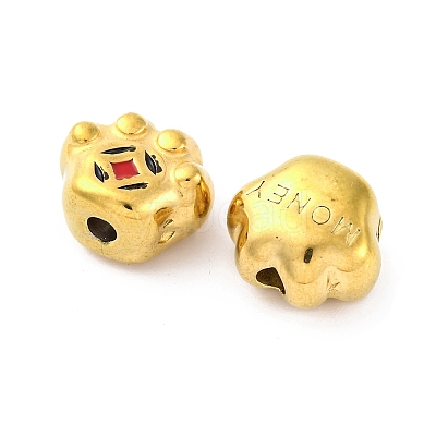 304 Stainless Steel Enamel Beads STAS-B085-02G-1