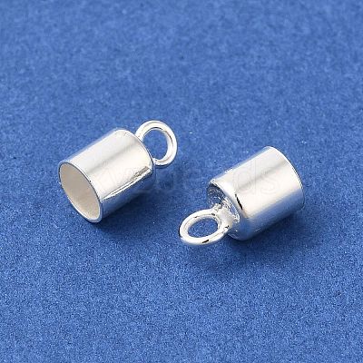 925 Sterling Silver Cord Ends STER-F032-09S-4mm-1