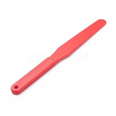 Plastic Oil Painting Scraper Knife AJEW-WH0104-38C-1