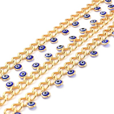 Handmade Brass Faceted Curb Chains CHC-C020-07G-02-NR-1