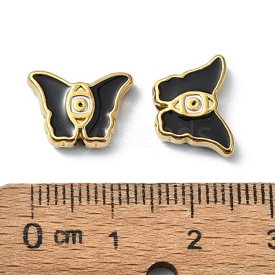 Ion Plating(IP) 304 Stainless Steel Enamel Beads STAS-Q318-09A-1