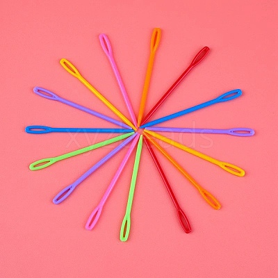 100Pcs Plastic Yarn Knitting Needles KY-H010-05A-1