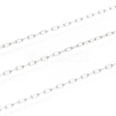 Tarnish Resistant 304 Stainless Steel Paperclip Chains CHS-F010-01A-P-1