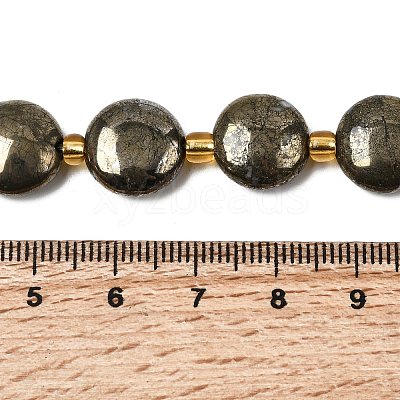 Natural Pyrite Beads Strands X-G-Z131-H01-01-1