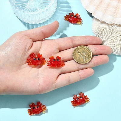 5Pcs Handmade Lampwork Beads LAMP-YW0001-83-1