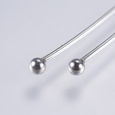 Tarnish Resistant 304 Stainless Steel Ball Head Pins X-STAS-F146-02P-40mm-1