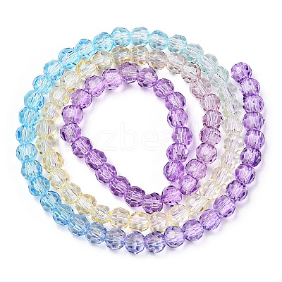 Transparent Glass Beads Strands GLAA-E036-07M-1