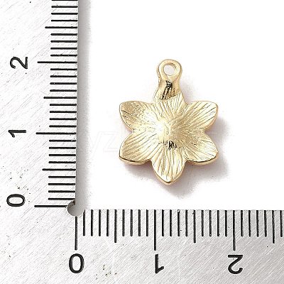 Flower Alloy Enamel Pendants ENAM-A007-06KCG-05-1
