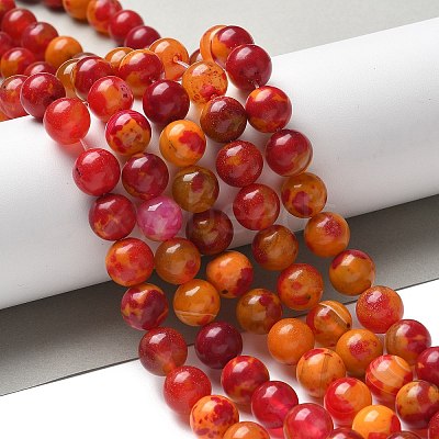 Natural Agate Beads Strands G-NH0001-G10-01-1