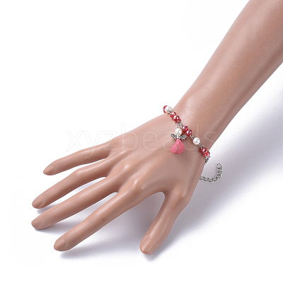 Charm Bracelets BJEW-JB05191-M-1