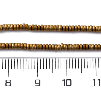 Electroplated Non-magnetic Hematite Beads Strands G-P571-A01-01A-1