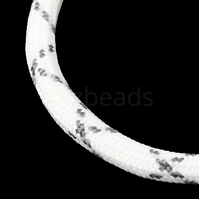 Braided Round Polyester Cord Bracelet Makings FB-CBAEDA0-01G-25-1