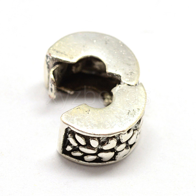 Alloy European Style Clasps PDLC-R001-18AS-1