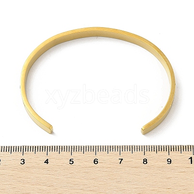 304 Stainless Steel Cuff Bangles BJEW-P348-02E-G-1
