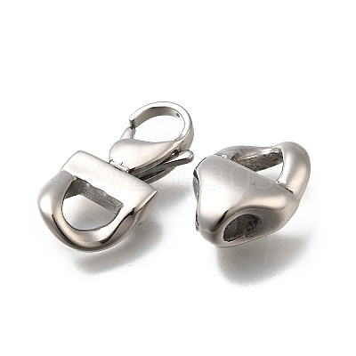 304 Stainless Steel Lobster Claw Clasps STAS-L284-02P-1