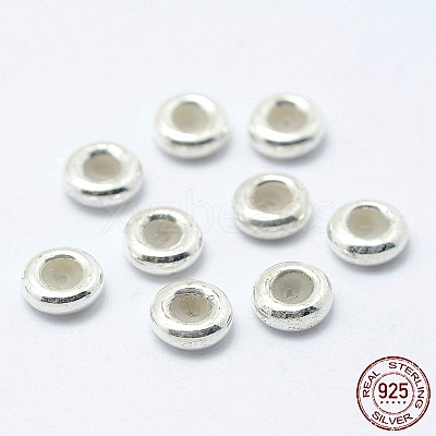 925 Sterling Silver Beads STER-I014-6mm-24S-1