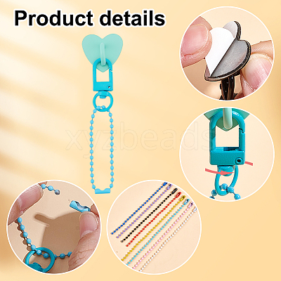 8Pcs Zinc Alloy Cell Phone Heart Holder Stand HJEW-OC00069-1