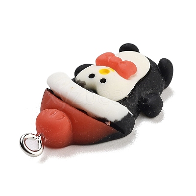 Christmas Theme Opaque Resin Pendants RESI-F054-B04-1