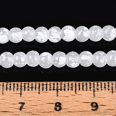 Baking Paint Glass Beads Strands DGLA-N015-6mm-M-1
