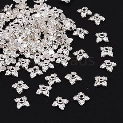 Tibetan Style Alloy Bead Caps TIBEB-Q018-S-LF-1